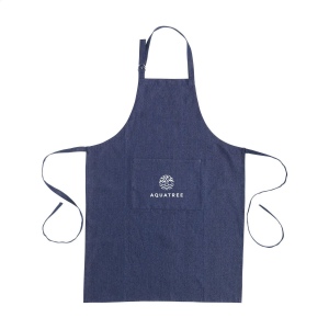 Tablier en100% denim mélangé recyclé (220 g/m²)