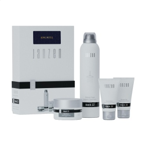 Un set cadeau avec 4 produits pour le corps préférés – la promesse de soins aux vertus bienfaisantes, au parfum Black 22 de la marque JANZEN 3
