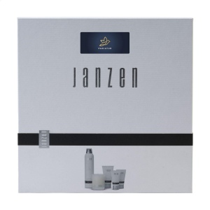 Un set cadeau avec 5 produits au parfum Black 22 de la marque JANZEN 5