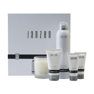 Un set cadeau avec 5 produits au parfum Black 22 de la marque JANZEN 2