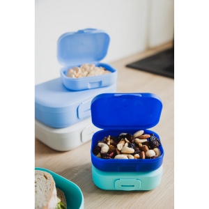 Boîte à goûter pratique en PP plastique avec fermeture à clip pratique. Convient pour transporter des fruits, des crudités, des biscuits et des petits en-cas. 8