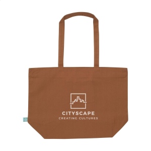 Sac à provisions recyclé avec longues poignées en toile biologique de qualité extra-lourde (320 g/m²), 100% tissée à plat 16
