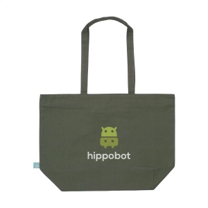 Sac à provisions recyclé avec longues poignées en toile biologique de qualité extra-lourde (320 g/m²), 100% tissée à plat 18