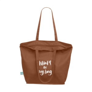 Sac à provisions recyclé avec longues poignées en toile biologique de qualité extra-lourde (320 g/m²), 100% tissée à plat 8