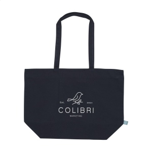 Sac à provisions recyclé avec longues poignées en toile biologique de qualité extra-lourde (320 g/m²), 100% tissée à plat 11