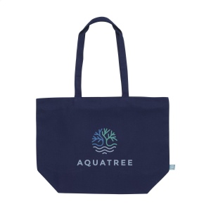 Sac à provisions recyclé avec longues poignées en toile biologique de qualité extra-lourde (320 g/m²), 100% tissée à plat 13