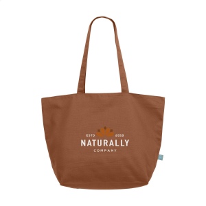 Sac à provisions recyclé avec longues poignées en toile biologique de qualité extra-lourde (320 g/m²), 100% tissée à plat 4