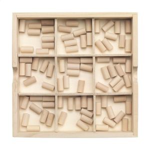 Plateau de jeu Sudoku de luxe avec couvercle, en bois de pin FSC 100% certifié 7