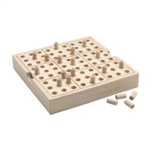 Plateau de jeu Sudoku de luxe avec couvercle, en bois de pin FSC 100% certifié 2