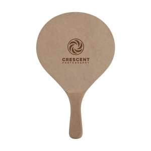 Ensemble de plage sportif : 2 raquettes en MDF brut et balle en caoutchouc 4