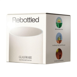 Un verre à boire design fabriqué à partir d'une bouteille de vin recyclée 5