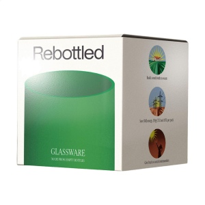 Un verre à boire design fabriqué à partir d'une bouteille de vin recyclée 7