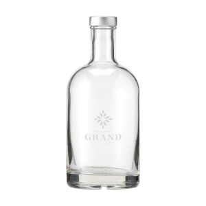 Bouteille d'eau en verre élégante avec bouchon à vis et une base solide 3