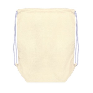 Sac à dos en coton avec fond plié