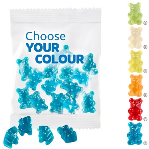 Oursons premium avec 1 seule couleur, 20 g, sachet conventionnel