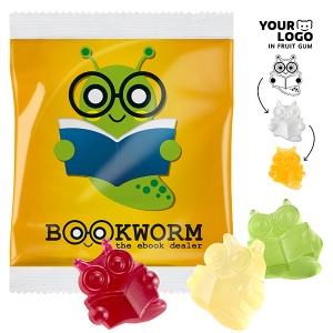 Gommes de fruits PERSONNALISÉES, 30 g, sachet compostable