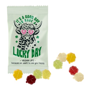 Formes STANDARD de gommes de fruits VEGAN, 15 g, sachet conventionnel