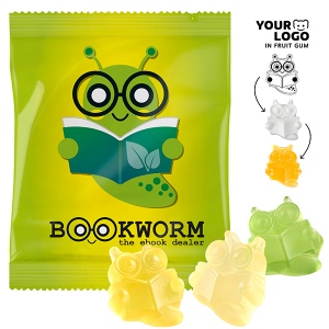 Gommes de fruits PERSONNALISÉES, VEGAN, 30 g, sachet conventionnel