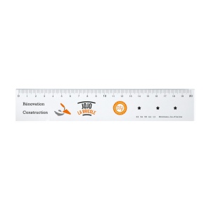Regle 20cm en pmmare ep. 3 mm (+Quadri numérique QV11)
