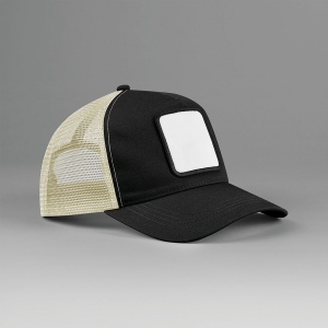Casquette trucker 5 panneaux avec patch carré 2