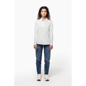 Polo piqué manches longues Bio180 femme 9