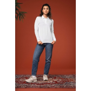Polo piqué manches longues Bio180 femme 11
