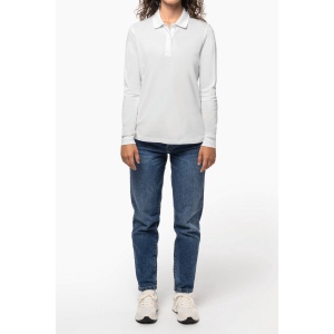Polo piqué manches longues Bio180 femme 12