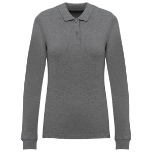 Polo piqué manches longues Bio180 femme 3