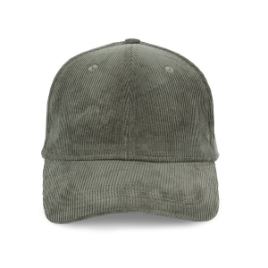 Casquette écoresponsable en velours côtelé 6 panneaux unisexe 6