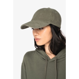 Casquette écoresponsable en velours côtelé 6 panneaux unisexe