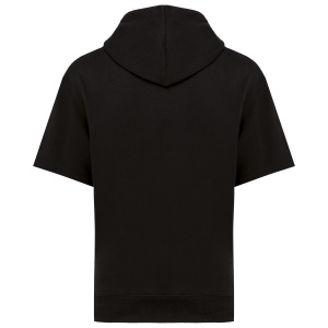 Sweat-shirt écoresponsable à capuche à épaules tombantes manches courtes French Terry unisexe 14