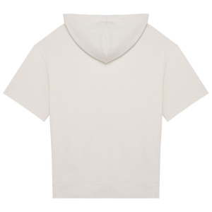 Sweat-shirt écoresponsable à capuche à épaules tombantes manches courtes French Terry unisexe 15