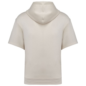 Sweat-shirt écoresponsable à capuche à épaules tombantes manches courtes French Terry unisexe 16
