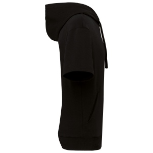 Sweat-shirt écoresponsable à capuche à épaules tombantes manches courtes French Terry unisexe 17