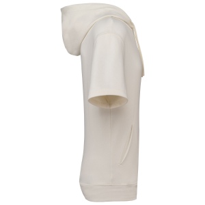 Sweat-shirt écoresponsable à capuche à épaules tombantes manches courtes French Terry unisexe 18