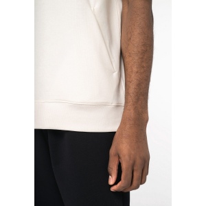 Sweat-shirt écoresponsable à capuche à épaules tombantes manches courtes French Terry unisexe 10