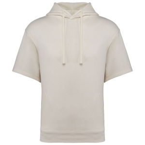 Sweat-shirt écoresponsable à capuche à épaules tombantes manches courtes French Terry unisexe 12