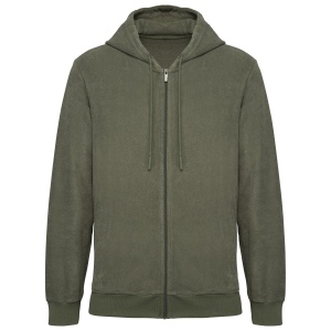 Sweat-shirt écoresponsable en éponge zippé à capuche homme 13