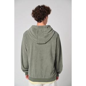 Sweat-shirt écoresponsable en éponge zippé à capuche homme 6