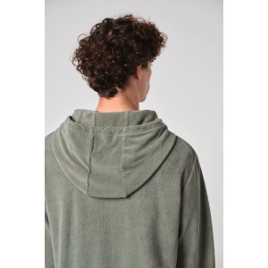 Sweat-shirt écoresponsable en éponge zippé à capuche homme 7