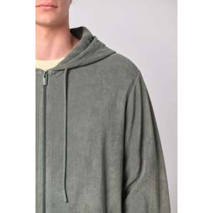 Sweat-shirt écoresponsable en éponge zippé à capuche homme 11