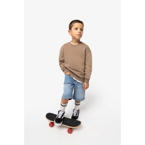 Sweat-shirt écoresponsable à col rond oversize enfant 7