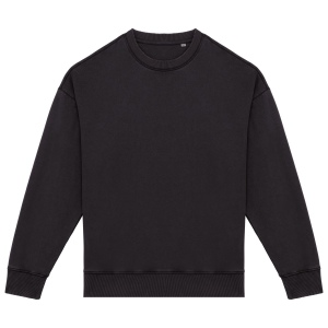 Sweat-shirt écoresponsable à col rond délavé oversize unisexe 13