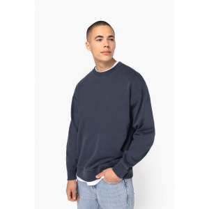 Sweat-shirt écoresponsable à col rond délavé oversize unisexe 6