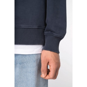 Sweat-shirt écoresponsable à col rond délavé oversize unisexe 11