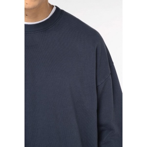 Sweat-shirt écoresponsable à col rond délavé oversize unisexe 12