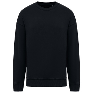 Sweat-shirt écoresponsable à col rond délavé oversize unisexe 2