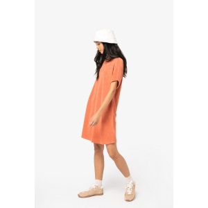 Robe t-shirt écoresponsable en éponge à épaules tombantes femme 5