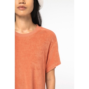 Robe t-shirt écoresponsable en éponge à épaules tombantes femme 8