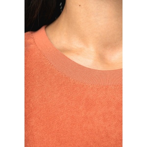 Robe t-shirt écoresponsable en éponge à épaules tombantes femme 9
